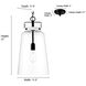 Lolla 1 Light 11.8 inch Matte Black Indoor Pendant Ceiling Light